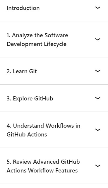 Course topics · LinkedIn — GitHub Actions Workshop: Create CI/CD Pipelines to Automate, Build, Test and Deploy your Application by Microsoft Press 2024-7