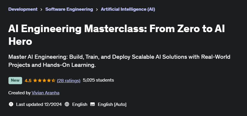 Pictures · Udemy — AI Engineering Masterclass: From Zero to AI Hero 2024-12