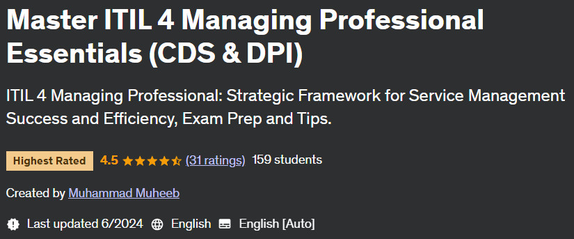 Pictures · Udemy — Master ITIL 4 Managing Professional Essentials (CDS & DPI) 2024-6
