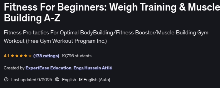 Pictures · Fitness For Beginners: Weigh Training & Muscle Building A-Z 2025-9
