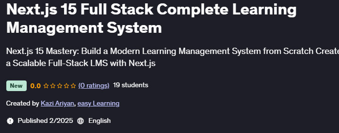 Pictures · Next.js 15 Full Stack Complete Learning Management System 2025-2