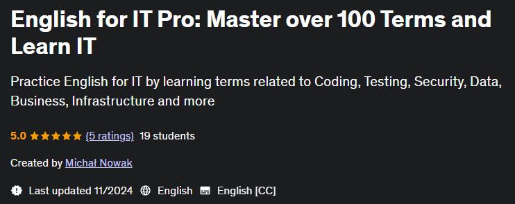 Pictures · Udemy — English for IT Pro: Master over 100 Terms and Learn IT 2024-11