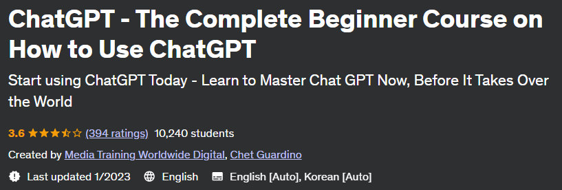 Pictures · ChatGPT – The Complete Beginner Course on How to Use ChatGPT 2022-12