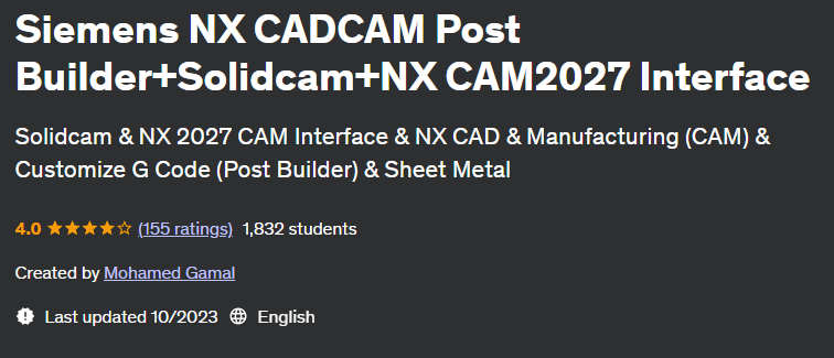Pictures · Siemens NX CADCAM Post Builder+Solidcam+NX CAM2027 Interface 2023-10