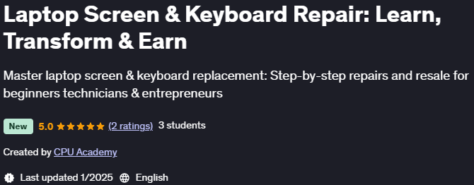 Pictures · Udemy — Laptop Screen & Keyboard Repair: Learn, Transform & Earn 2025-1