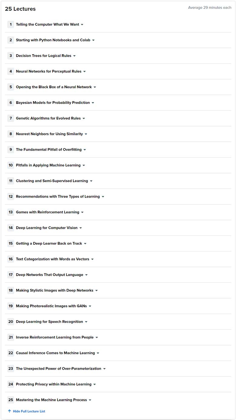 Course topics · Introduction to Machine Learning 2021-11