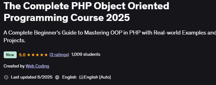 Pictures · Udemy — The Complete PHP Object Oriented Programming Course 2025-5