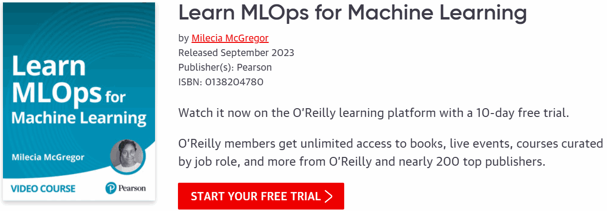 Pictures · Oreilly — Learn MLOps for Machine Learning 2023-9