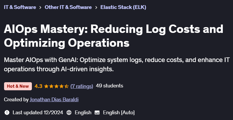 Pictures · Udemy — AIOps Mastery: Reducing Log Costs and Optimizing Operations 2024-12