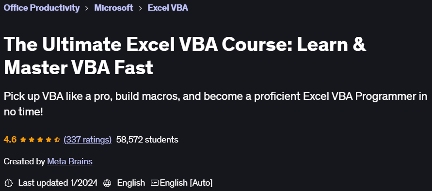 Pictures · Udemy — The Ultimate Excel VBA Course: Learn & Master VBA Fast 2023-1