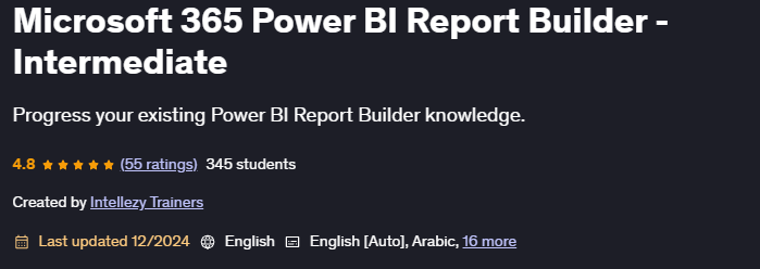 Pictures · Microsoft 365 Power BI Report Builder – Intermediate 2023-12