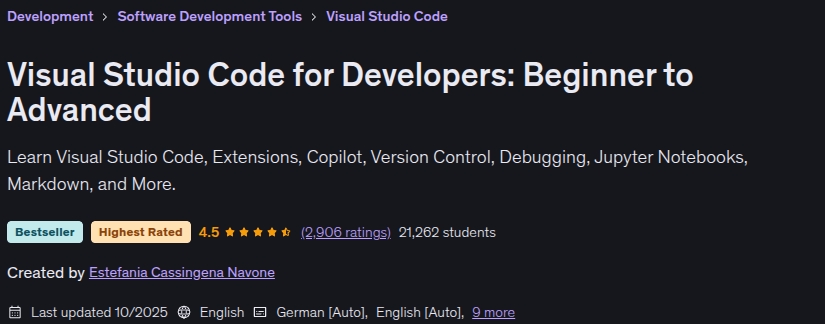 Изображения · Visual Studio Code для разработчиков: начинающих к продвинутым 2025-10