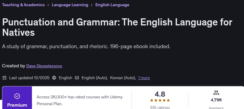 Imágenes · Puntuación y gramática: el idioma inglés para los nativos 2025-12