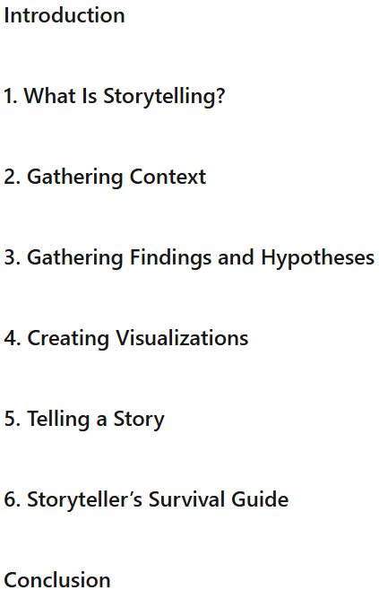 Course topics · Data Storytelling with Python 2026-8