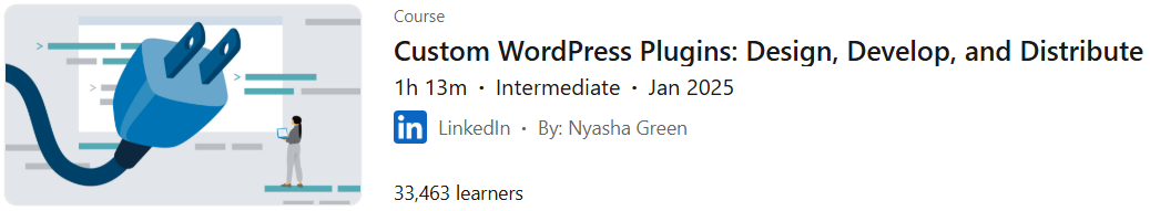 Pictures · LinkedIn — Custom WordPress Plugins: Design, Develop, and Distribute 2025-1