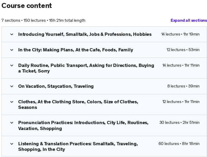 Course topics · Learn Norwegian for Beginners in 150 Lessons (A1 & A2 Level) 2020-3