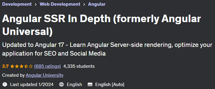 Pictures · Angular SSR In Depth (formerly Angular Universal) 2024-1