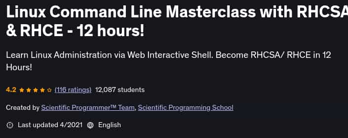 Pictures · Linux Command Line Masterclass with RHCSA & RHCE – 12 hours! 2021-4