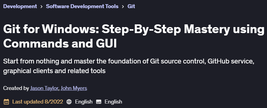 Pictures · Git for Windows: Step-By-Step Mastery using Commands and GUI 2022-7