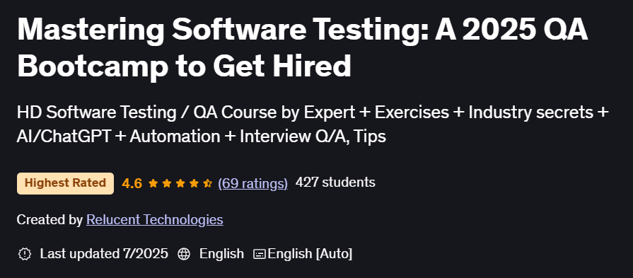 이미지 · 마스터링 소프트웨어 테스트 : A 2025 QA Bootcamp 대출을 받기 위해 2025-7