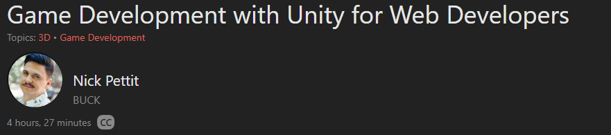 Pictures · Frontend Masters — Game Development with Unity for Web Developers 2022-5