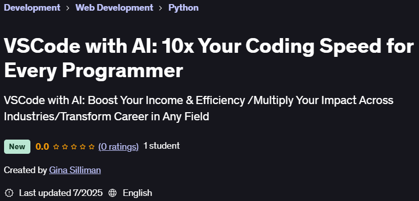 Pictures · Udemy — VSCode with AI: 10x Your Coding Speed for Every Programmer 2025-7