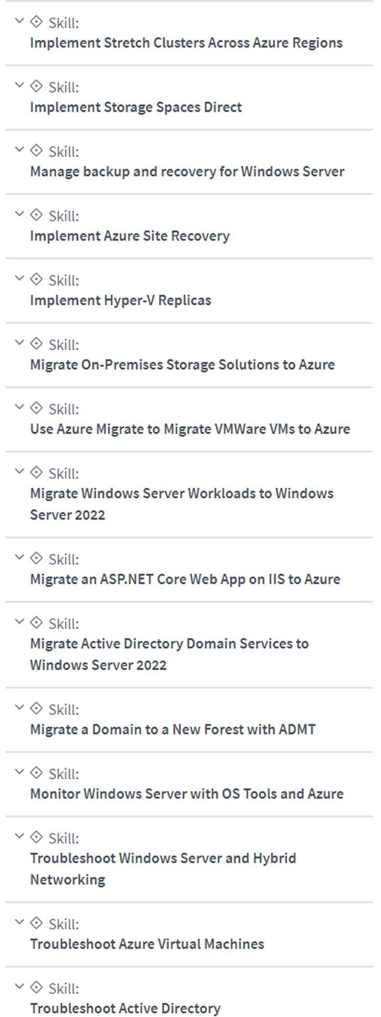 Course topics · CBTNuggets — Windows Server Hybrid Administrator Associate Certification Training 2022-8