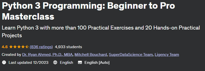 Pictures · Python 3 Programming: Beginner to Pro Masterclass 2022-9/2025-2