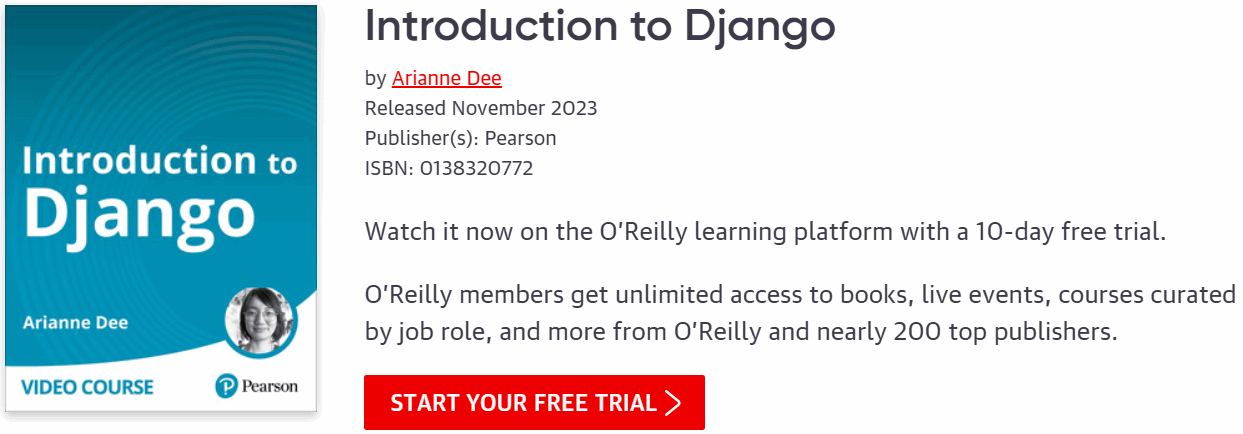 Pictures · Oreilly — Introduction to Django 2023-11