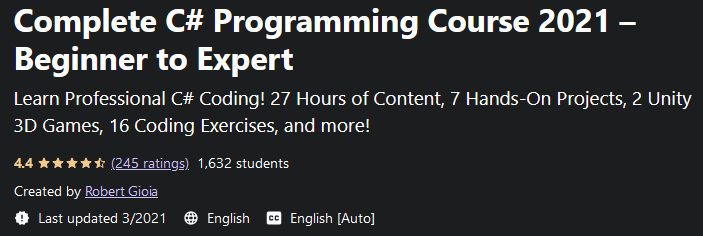 Pictures · Complete C# Course – Beginner to Expert (C# 12 Updated 2024) 2021-3