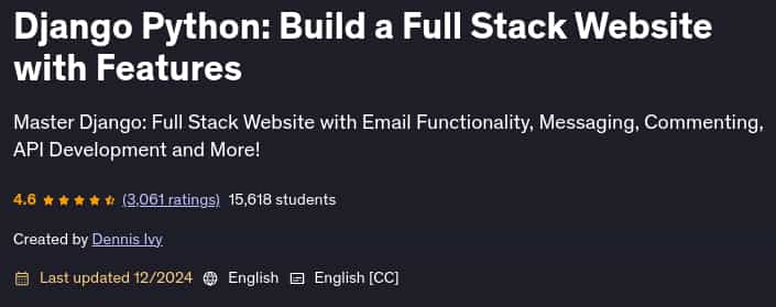 Pictures · Django Python: Build a Full Stack Website with Features 2024-12
