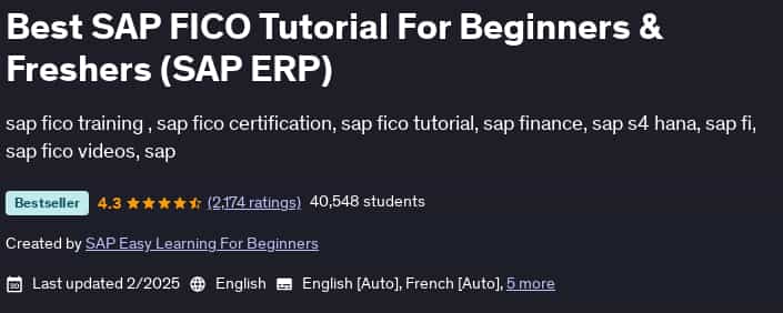 Pictures · Udemy — Best SAP FICO Tutorial For Beginners & Freshers (SAP ERP) 2025-2