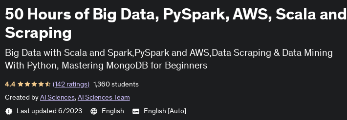 Pictures · Udemy — 50 Hours of Big Data, PySpark, AWS, Scala and Scraping 2021-11