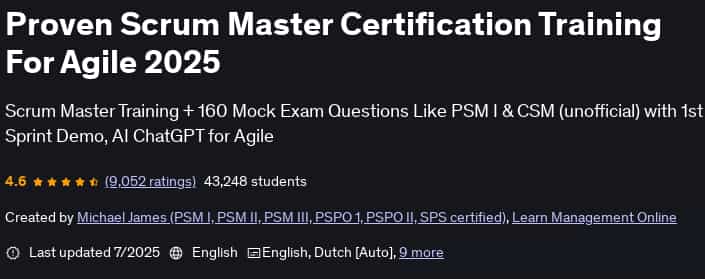 Pictures · Udemy — Proven Scrum Master Certification Training For Agile 2025 2025-7