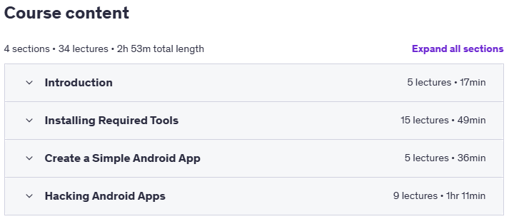 موضوعات الدورة · الهاكرز والتعديل Android Apps 2023-7