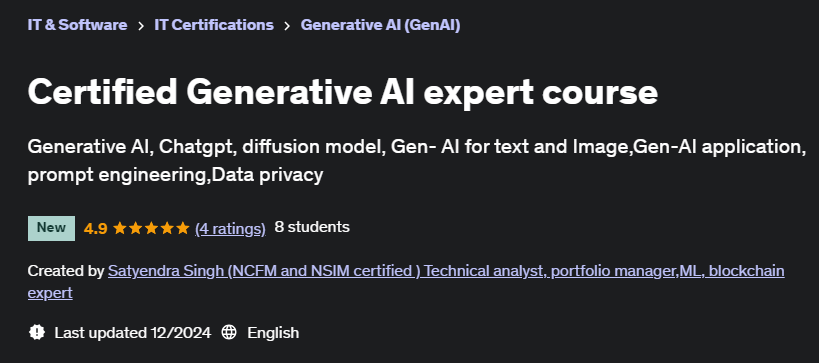 Pictures · Certified Generative AI expert course 2024-8