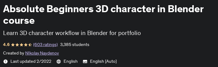 Pictures · Udemy — Absolute Beginners 3D character in Blender course 2022-2