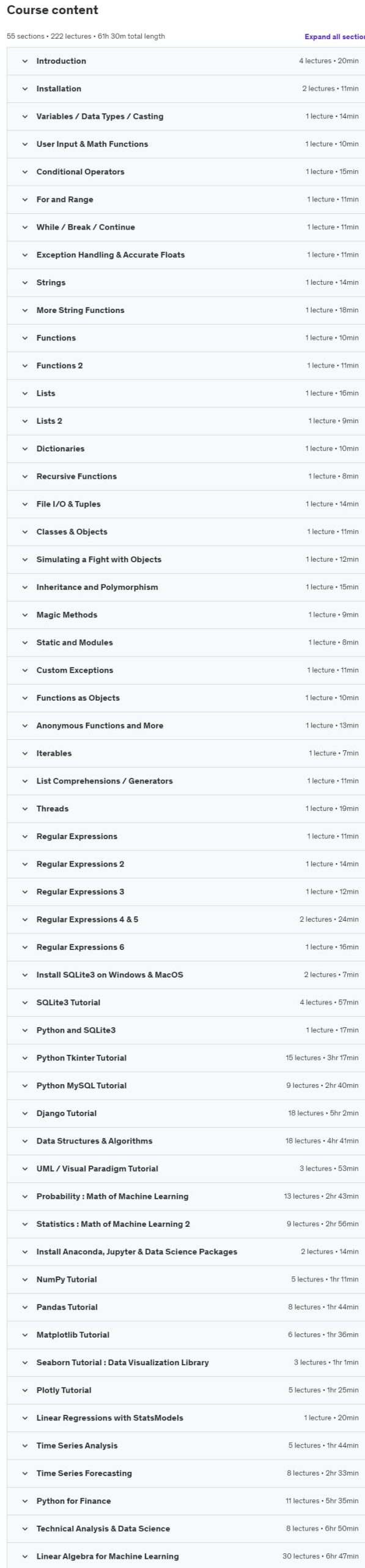 Course topics · Python Programming Bootcamp 2023-4