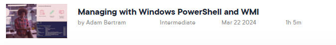 Pictures · Managing with Windows PowerShell and WMI 2024-3