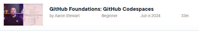Pictures · GitHub Foundations: GitHub Codespaces 2024-6