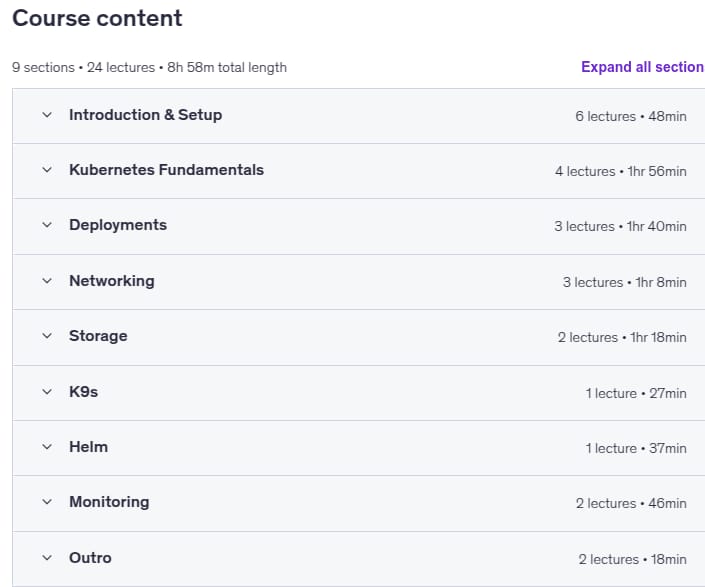 Course topics · Kubernetes Masterclass for Beginners 2025-10