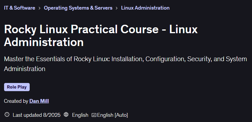الصور · روكي Linux الدورة العملية - Linux الإدارة 2025-1