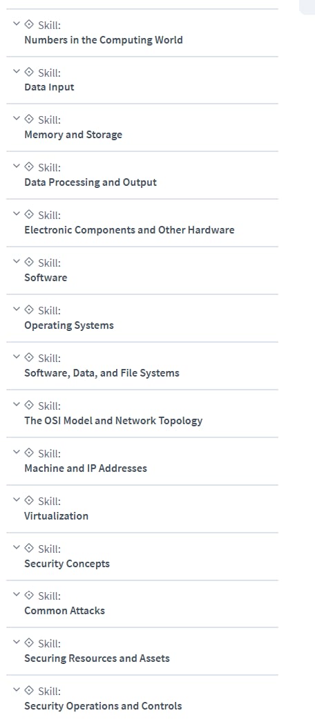 Course topics · CBTNuggets — ISACA ICTA: Computing Fundamentals Online Training 2024-8