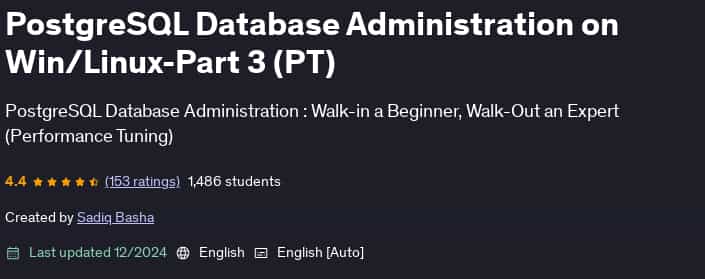 Pictures · PostgreSQL Database Administration on Win/Linux-Part 3 (PT) 2024-12
