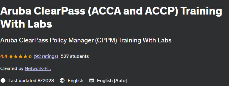 Pictures · Udemy — Aruba ClearPass (ACCA and ACCP) Training With Labs 2023-8