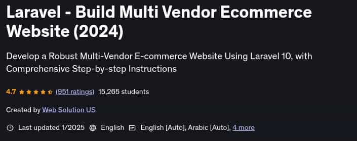 Pictures · Udemy — Laravel – Build Multi Vendor Ecommerce Website (2024) 2025-1