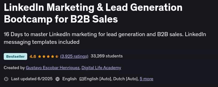 Pictures · LinkedIn Marketing & Lead Generation Bootcamp for B2B Sales 2025-6