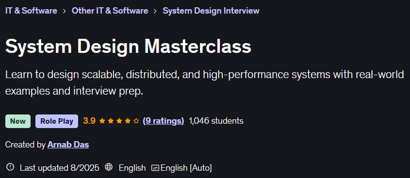 Pictures · Udemy — System Design Masterclass 2025-7