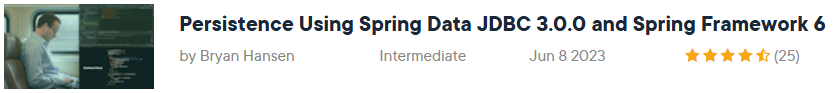 Pictures · Pluralsight — Persistence Using Spring Data JDBC 3.0.0 and Spring Framework 6 2023-9