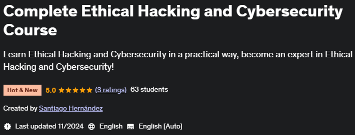 Pictures · Udemy — Complete Ethical Hacking and Cybersecurity Course 2024-10